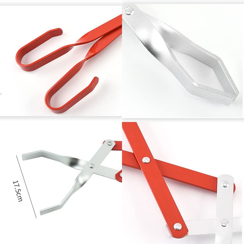 Agarrador de carbón, Pinzas de carbón Resistentes, Pinzas for Troncos de Accesorios de Chimenea for fogata, Picnic, Barbacoa, 3 Piezas