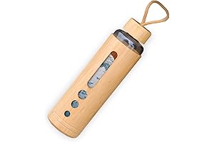 Sustainable Bamboo Glass Water Bottle