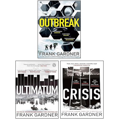 Luke Carlton Series Collection 3 Books Set By Frank Gardner (Crisis, Ultimatum, Outbreak)