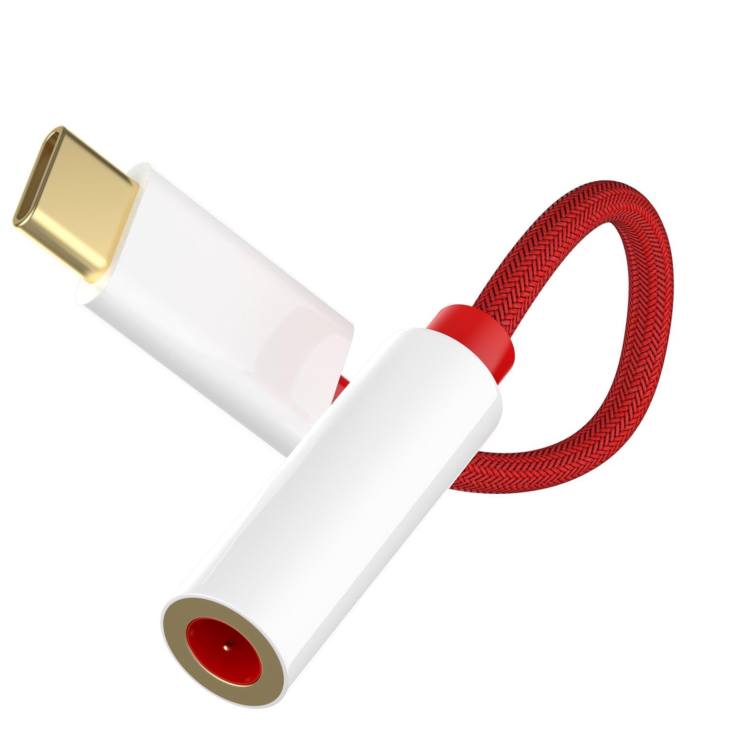 One Plus Original Type C to 3.5mm Jack Audio Connector,Noise Cancelling Headphones Jack Converter Audio Adapter Compatible for 12R 11/ 11R/ 10 Pro/ 10R/ 10T/ 9RT/ 9R/ 8R/ 8T/ 6/ 6T/ 7/ 7T/ Nord/CE 4-image-24