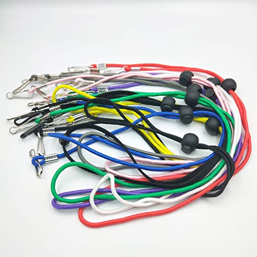 10PCS Mask Lanyard for Kids Cute Adjustable Length Handy Convenient Safety Chain Holder Around The Neck Rest Ear Saver for School Outdoor Sport (10pcs, 10 Color(Unisex)) Round Rope - Thumbnail 7