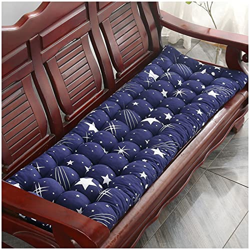 Coussin de banc moelleux bleu 8 cm d'épaisseur pour assise intérieure et extérieure