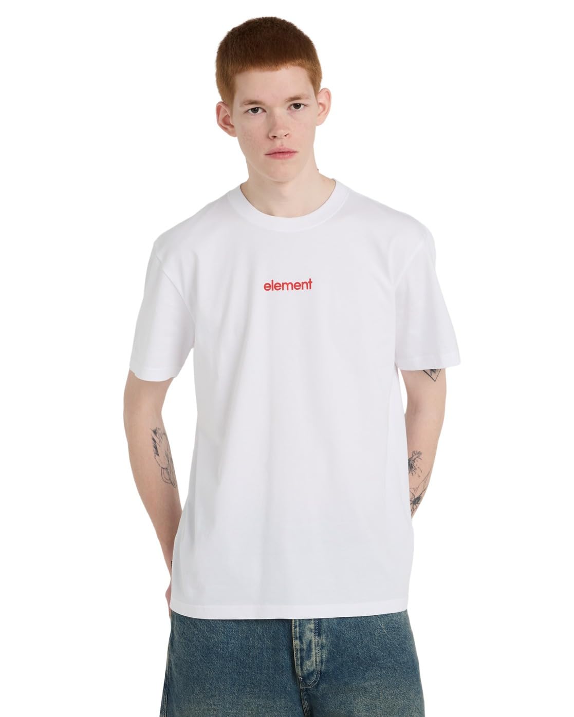 Element Lowcase Bp - Short Sleeve T-Shirt - Men - White.