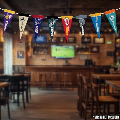 Rico Industries NFL Football Complete 4" x 9" Felt Mini Pennant League Set (Includes ALL Teams) - Image 6