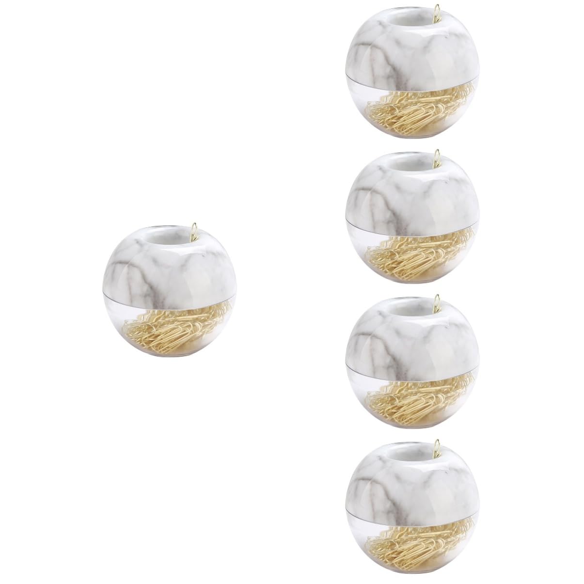 5 Set Graffetta Per Fogli Piccole Graffette Dorate Fermacarte Per La Scuola Clip Cartelline Portadocumenti Faldoni Portadocumenti Fermagli Per Banconote D'oro Metallo 100 Pezzi * 5