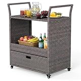 *Utilisation Multi-Contextes* Au design simple et moderne, ce chariot de barbecue s’adresse parfaitement aux terrasses, jardins, cours et abords de piscine. Il peut servir de chariot à boissons, de buffet ou de bar extérieur, pour faciliter tous vos moments de vie en extérieur.