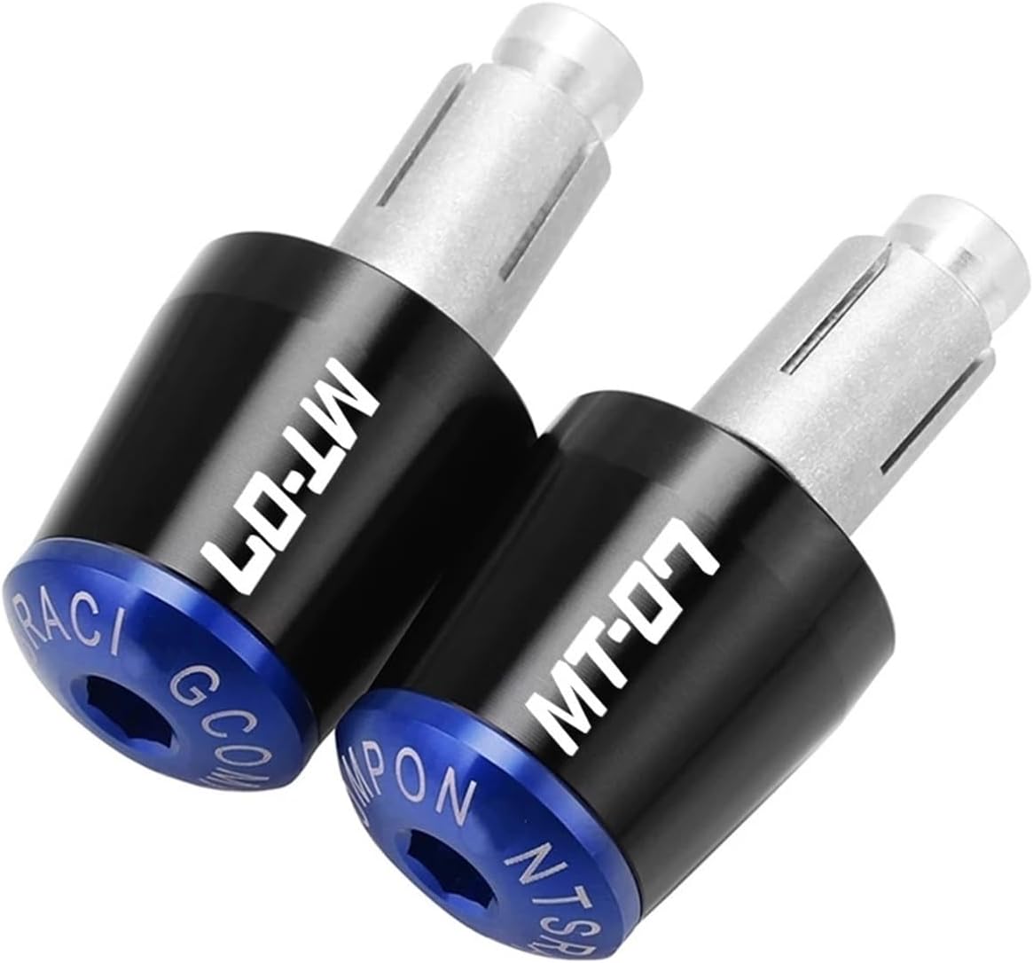 Moto Handlebar End Plug for YA&MAHA MT-07 2014~2022 2023 2024 Motorcycle Accessories 7/8'' 22MM Bar End Weights Handlebar Grips Cap