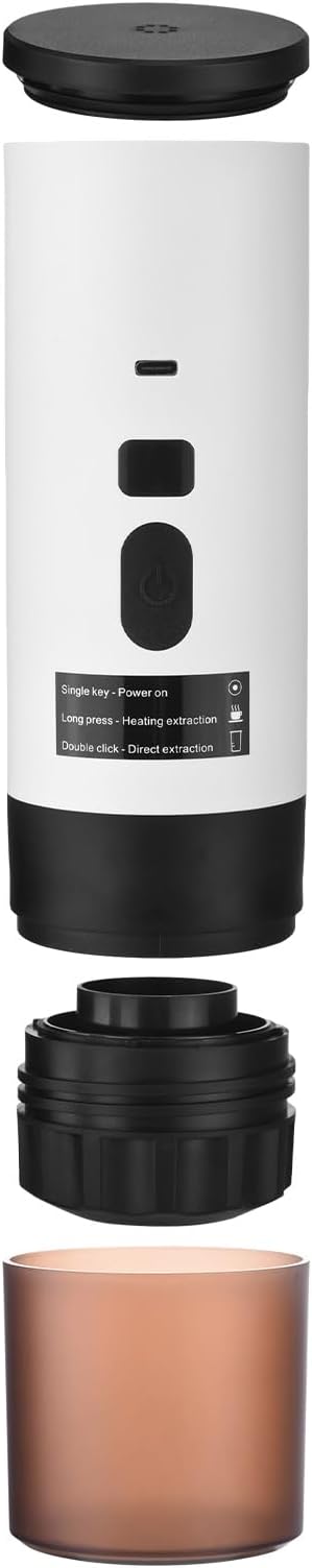 Cafetera Portátil Eléctrica 3 en 1 15 Bares con Pantalla Recargable miniatura 6