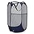 Handy Laundry Collapsible Mesh Foldable Hamper 14" x 14' x 24" Navy Blue