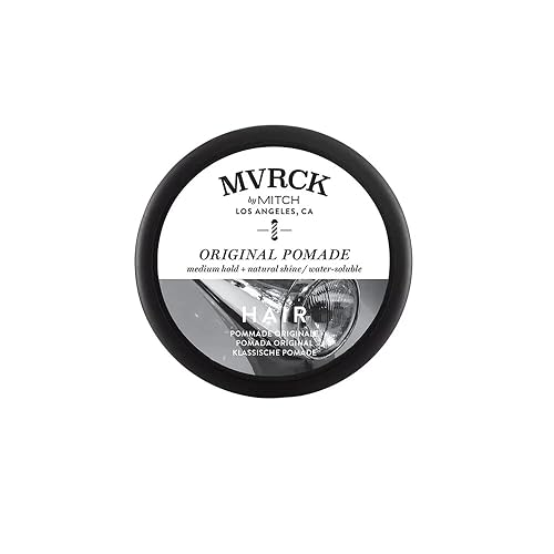 MITCH by Paul Mitchell Pomada original para hombres, sujeción media, acabado de bajo brillo, soluble en agua, para todo tipo de cabello, 3 onzas.