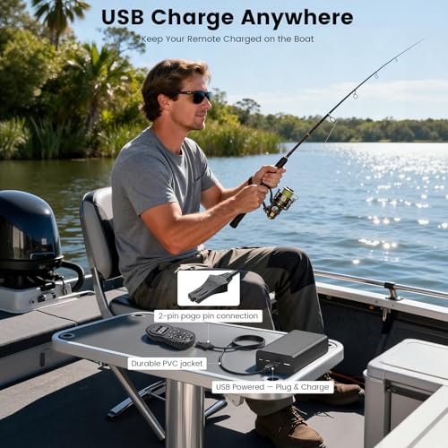 1866460 USB Charging Cable Compatible with Minn Kota i-Pilot Link Remote
