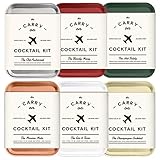The Carry On Cocktail Kit Old Fashioned, Moscow Mule, Gin and Tonic, Bloody Mary, Hot Toddy, Champagne Cocktail - 6 Pack Carry On Cocktail Kit Holiday Set, Six Carry On Cocktail Kits Makes 12 Drinks