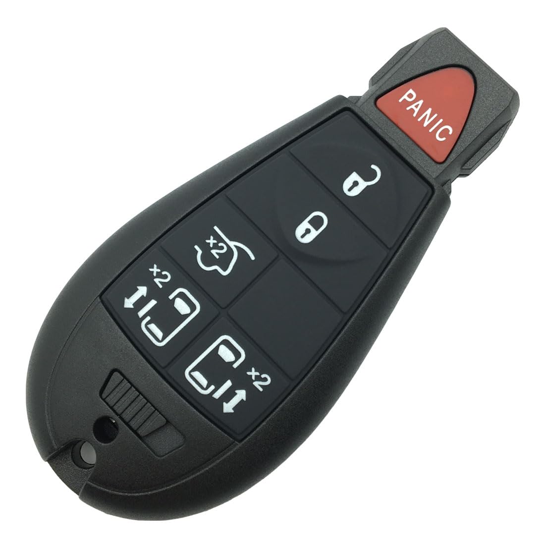 replacement key fob shell case for chrysler town country jeep grand cherokee dodge durango grand caravan journey ram 1500 2500 3500 keyless entry remote car key fob cover casing (6 button)