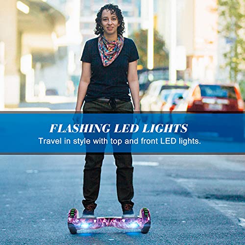 Image of FLYING-ANT Self Balancing Scooter, 6.5 inch Two-Wheel with Bluetooth and Flashing LED Lights