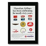 ハワイアンポスター エアラインシリーズ ＜ハワイアン航空 Neary Sixty YEars＞ A-19