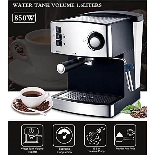 FACAZ 15Bar Dampf-Espresso-Kaffeemaschine, die zu Hause kleines Milchschaumsystem mischt, Überhitzungs- und… – Bild 3