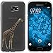 Produktbild PhoneNatic Case kompatibel mit Samsung Galaxy A7 (2017) Silikon-Hülle Vektor Tiere Giraffe M8