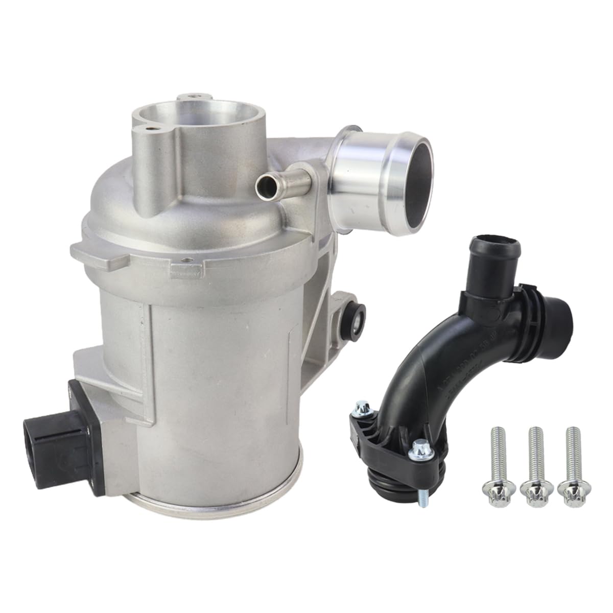 MUNIK Water Pump + Connector For Mercedes-Benz CLS260, C180, C200, C300, E200, E260, E300, GLC200, GLC300, SLC200, SLC260, SLC300 Peat# 2742000207,