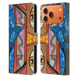 Head Case Designs Officially Licensed Wyanne Kitty with Fish Bowl Hat Cat Leather Wallet Case Compatible with Apple iPhone 17 Pro Max