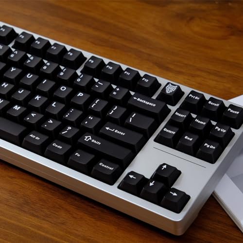 Keycaps Black Sumgsn estilo Cherry Profile de 121 teclas de doble disparo para setup 2