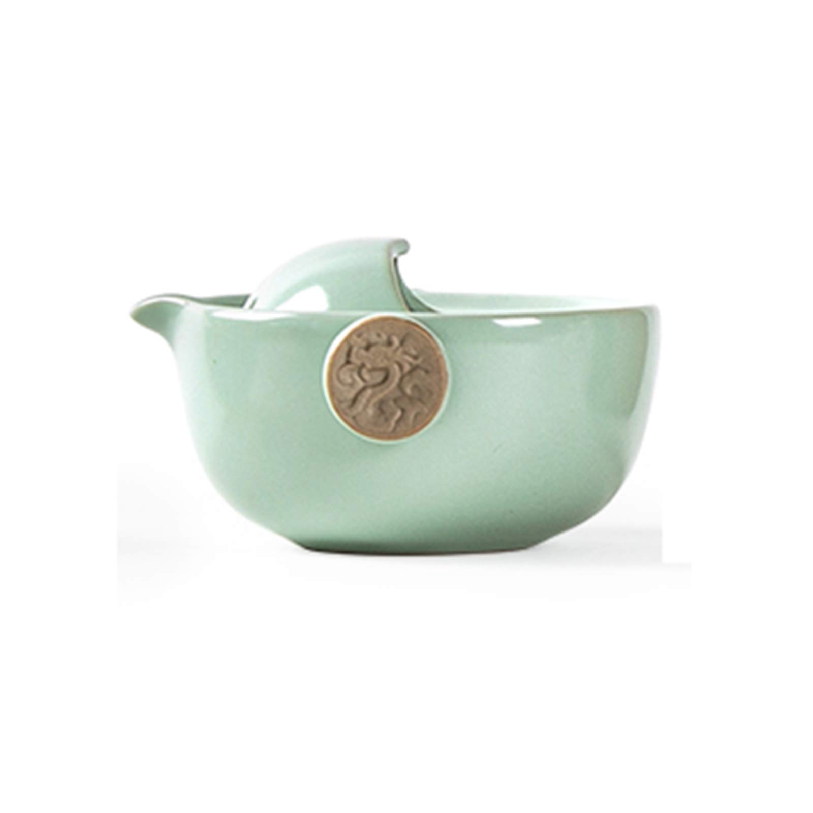 XLY Porcelain Tea Service Tea Retail, Party Set Teapot with Cup and Coasters Flowers Motive Teapots Coffee Map Tea for One Saucer Roses,1