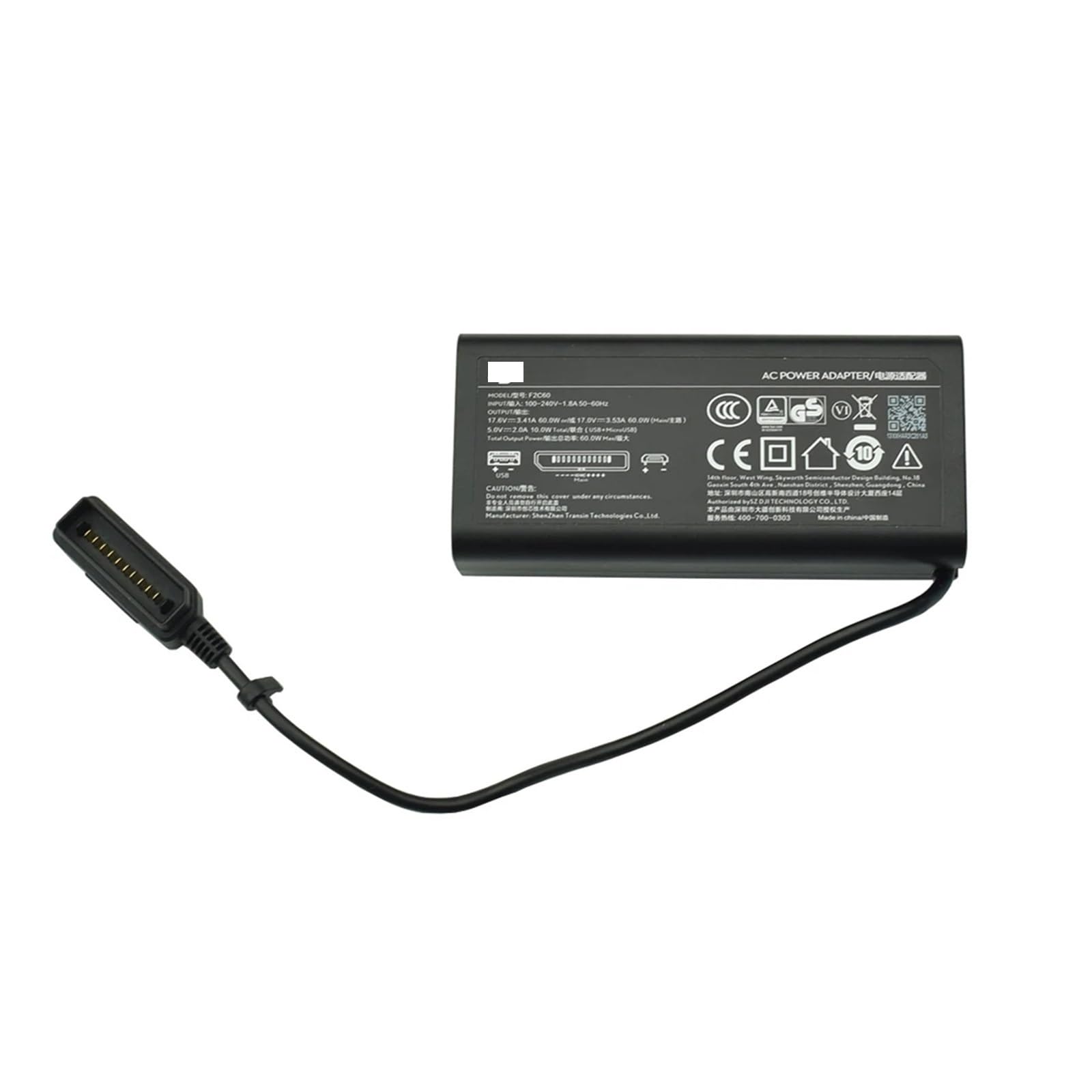 Chargeur de batterie avec câble d'alimentation secteur for Drone DJI Mavic 2 Pro/Zoom, puissance de sortie 60W, pièces de rechange, accessoires