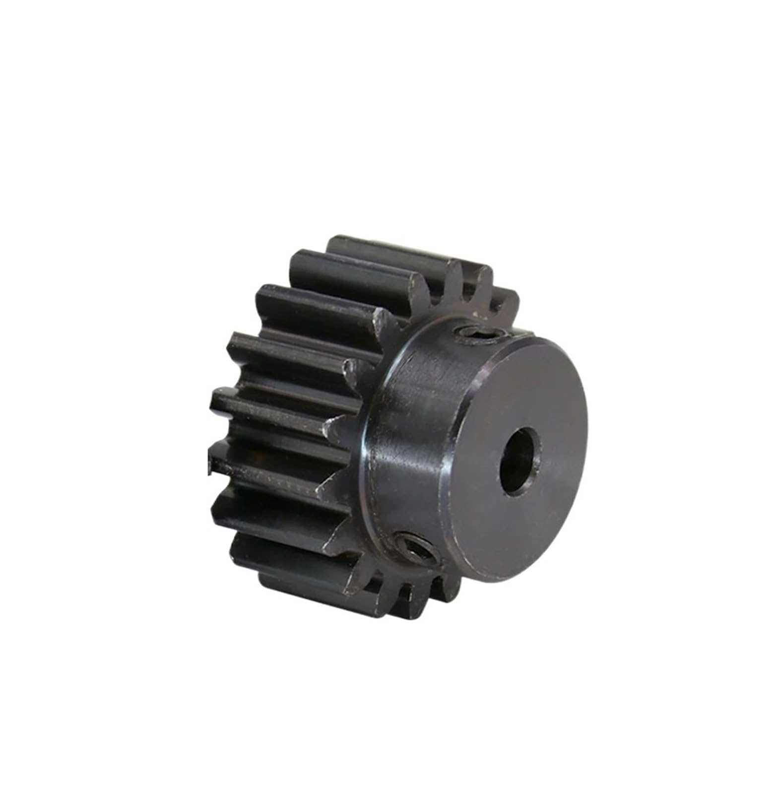 Bevel Gear Pinion Hardware Mechanical Spur Gear 1.5M-17T/18T Inner Bore 5/6/6.35/8/10/12mm Teeth Thickness 12mm Blackening Carbon Steel Metal Gears for Transmission(6mm-1.5M18T)