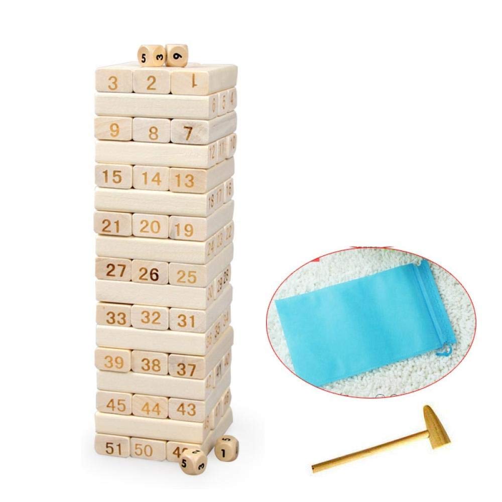 DFDONG Digital stacking high-level stacking building blocks benefit intelligence children's toys adult tabletop games