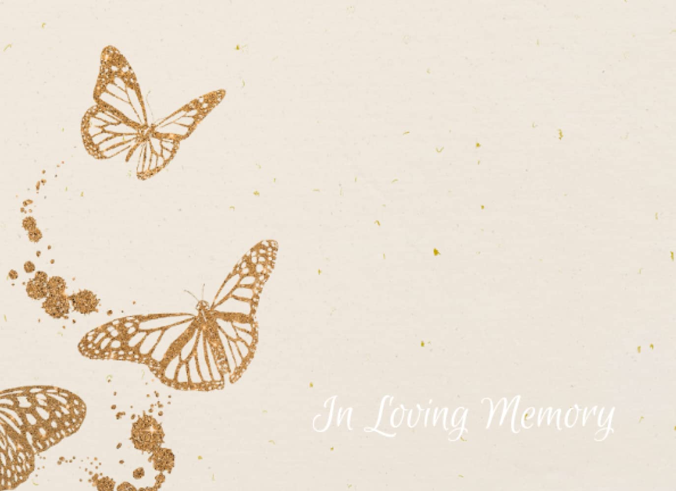Buy in loving memory butterfly Guest Book for Funeral, An