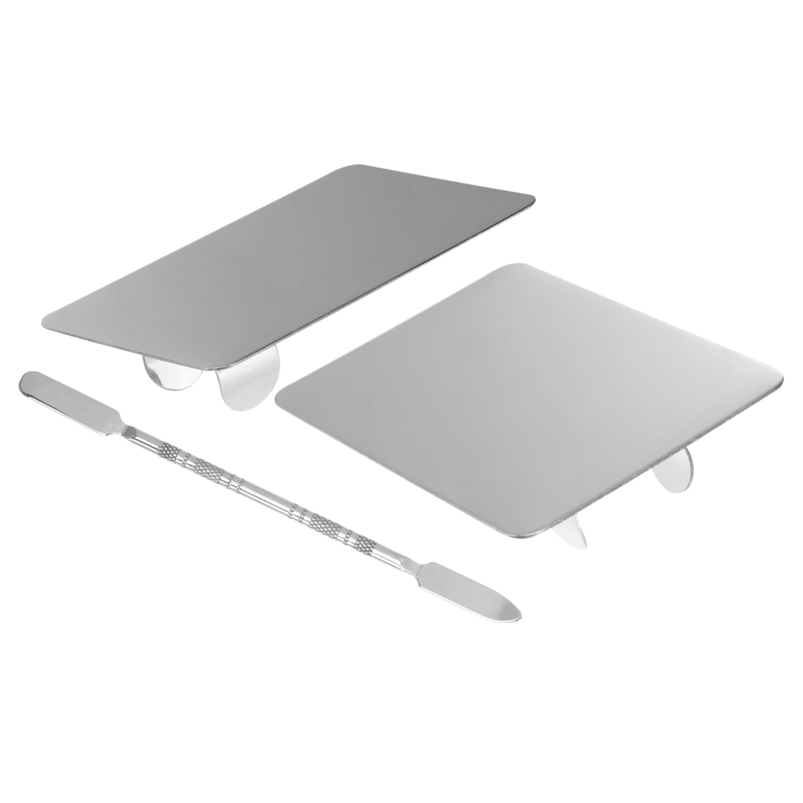 FRCOLOR 2Sets Nail Art Palette Ring Color Mixing Plate for Makeup DIY Enthusiasts Durable Easy to Use