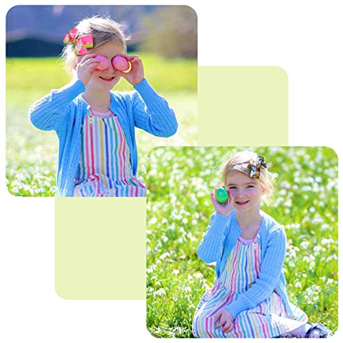 18 Pcs Easter Hair Bows Easter Hair Accessories, 5 Inch Handmade Grosgrain Ribbon Alligator Clip For Easter Party #TOP4