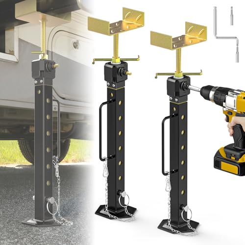 2025 Upgraded RV Slide Out Supports Stabilizer Jacks, [Allow Drill Adjust] 16' to 36' Adjustable Slide Out Support Jacks, Camper and Travel Slide Out Stabilizer Jacks, Supports Up to 5,000 lbs