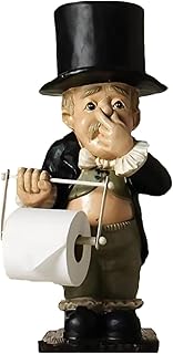 Toilet Butler,Holder Dispenser Butler Toilet Paper Holder Statue Funny Toilet Paper Butler for Home Bathroom Kitchen Wall Mount Bathroom Tissue Super Cute,l