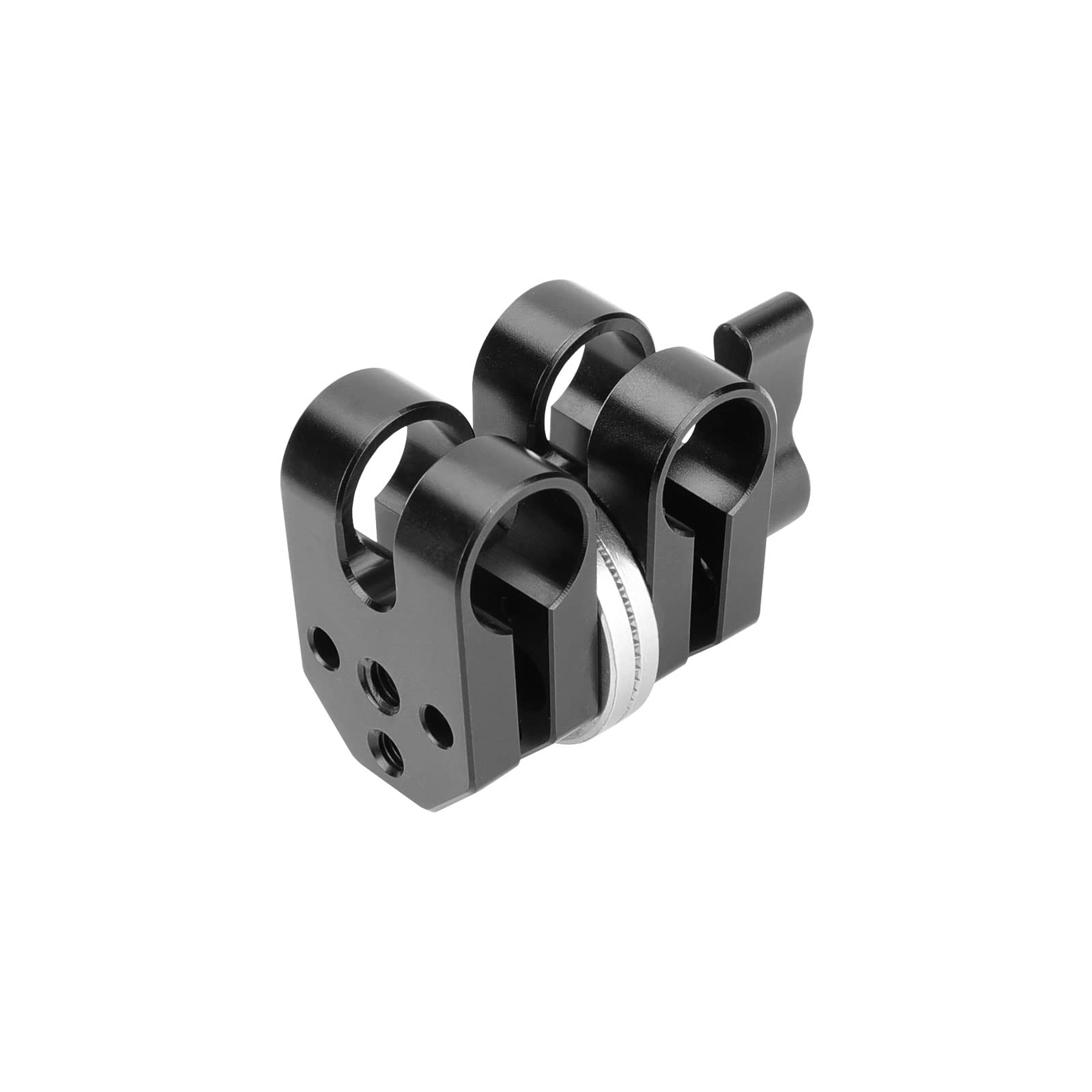 Einstellbarer 15mm Dual Rod Adapter mit M6 Rosette Adapter für Kamera Photo Studio