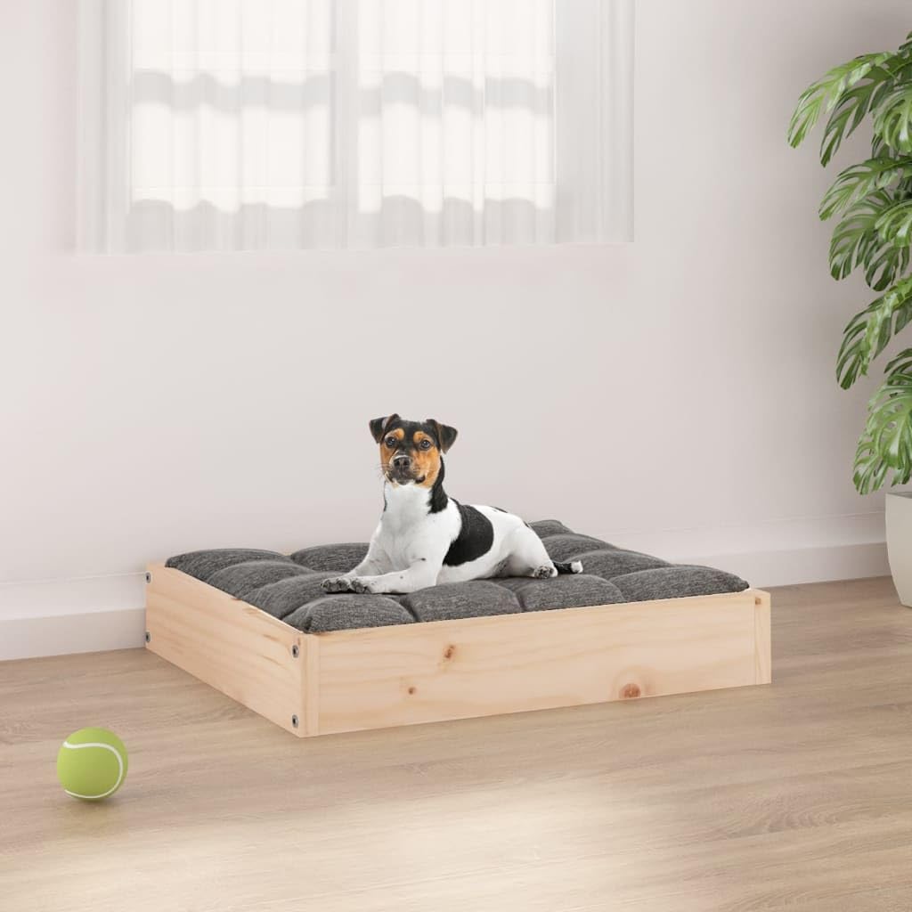 Lit pour chien Solivagant bois de pin solide 51,5cm parfait pour votre salon