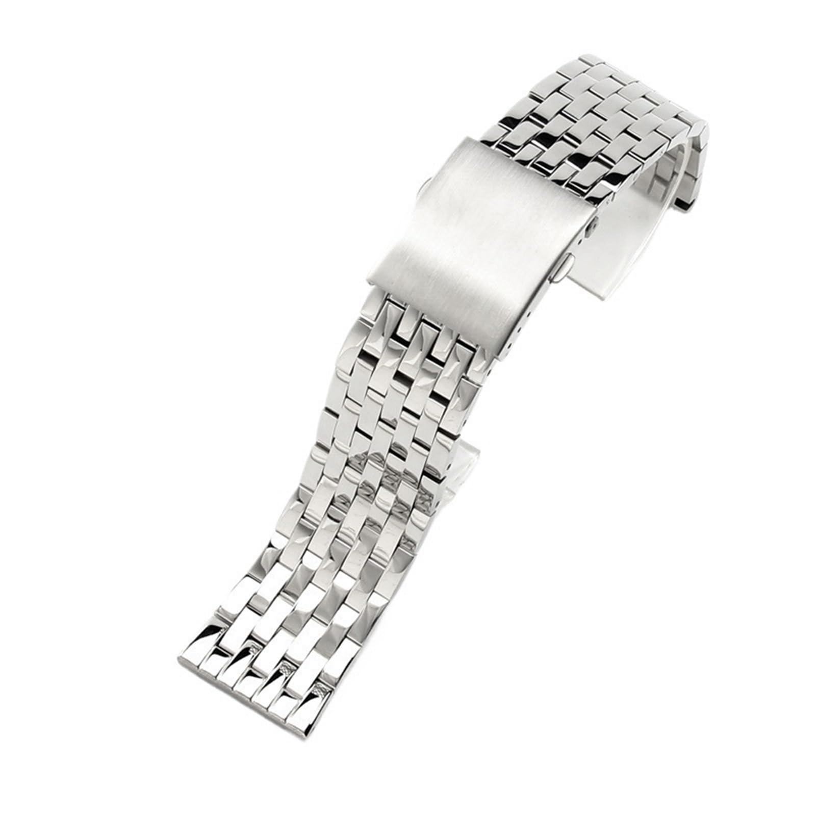 Bracelet de montre en acier inoxydable maillons massifs de haute qualité - 8