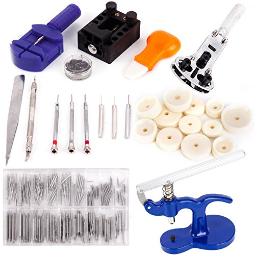 Akord TO-7 Deluxe Uhrenöffner Werkzeugset Reparatur Pin Entferner mit Etui