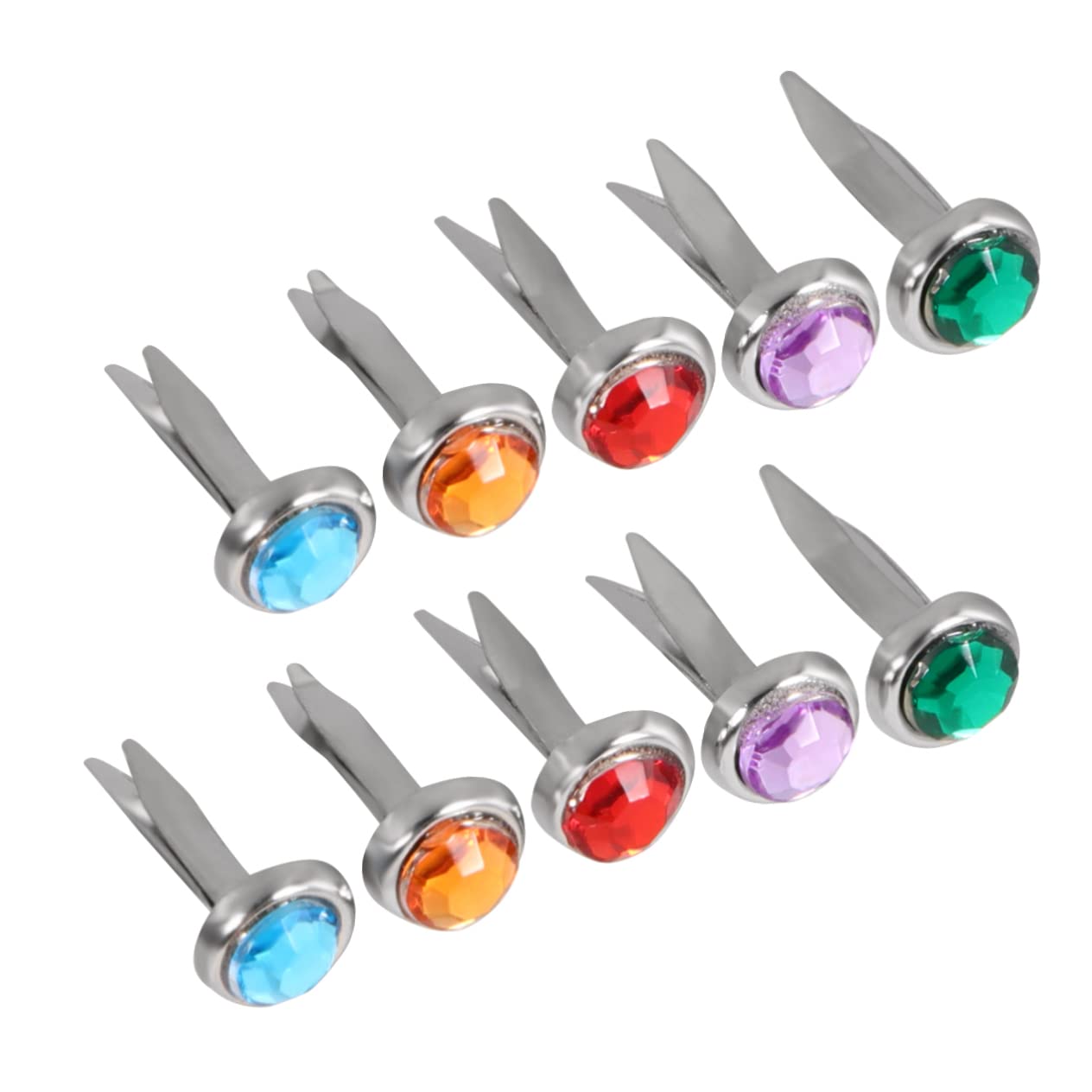 ERINGOGO Scrapbooking Brads Craft Scrapbooking Pins for Shadow Box Display Handmade Nail DIY Assorted Pack