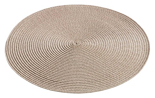 Douceur d'Intérieur Décor Line 1790237 ZEBULON Set de table Plastique Taupe 35 x 35 cm