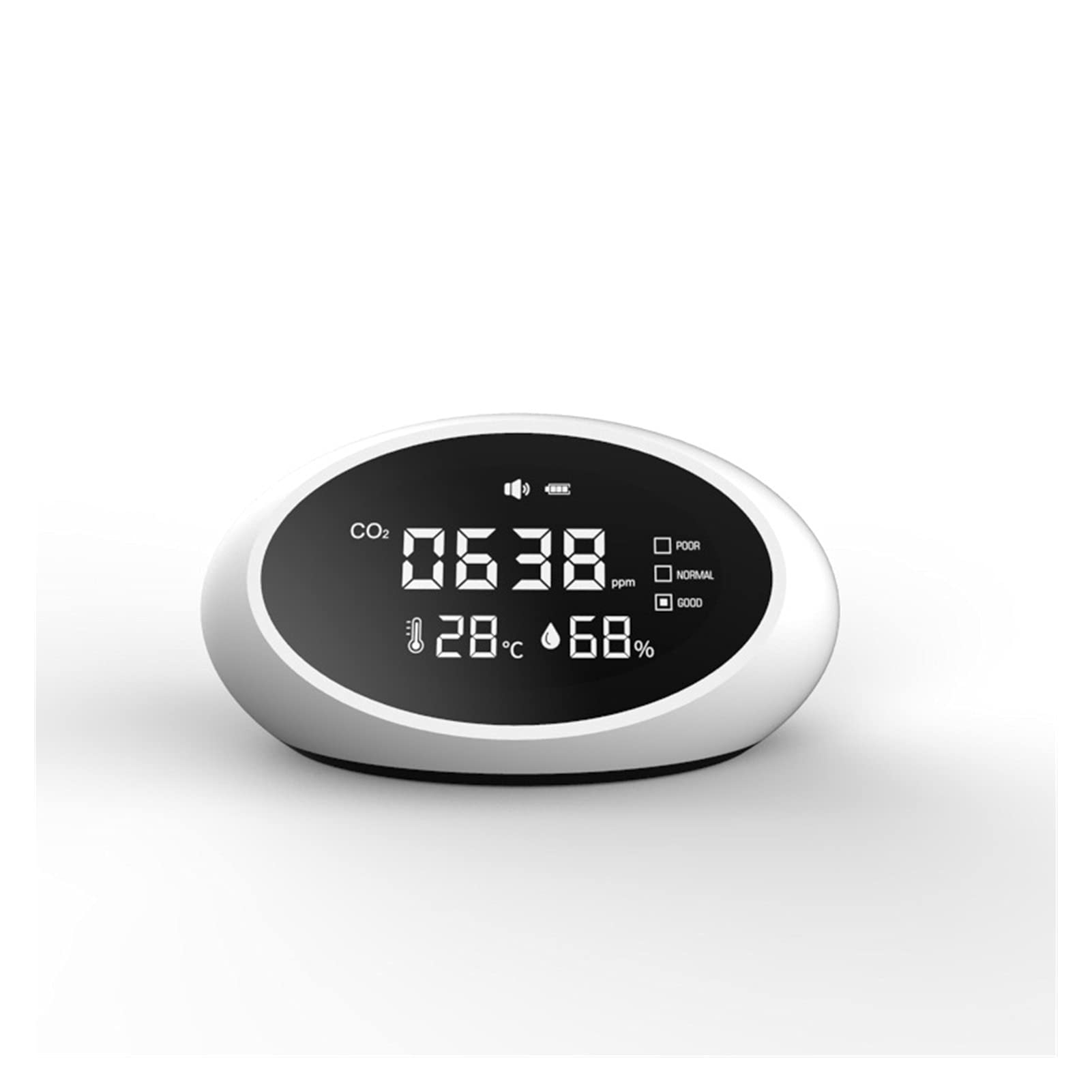 Monitor de Calidad del Aire, Detector de dióxido de Carbono doméstico CO2 Instrumento de medición de la concentración. para Hogar, Oficina y Escuela