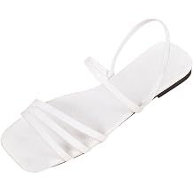 Women's Flat Sandals Dressy Strappy Summer Open Toe Comfortable Wedding Beach Comfortable Shoes