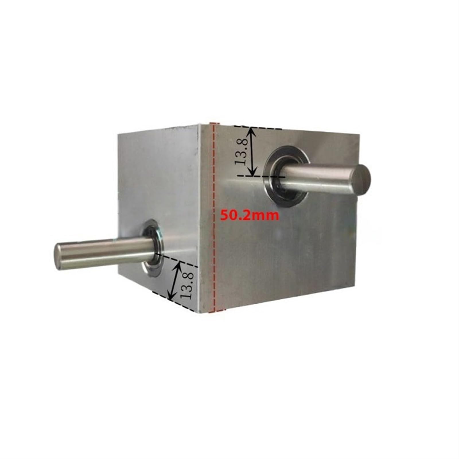 Scatola ingranaggi ad angolo retto, Riduttore a vite senza fine ad angolo retto da 90 gradi, rapporto 1:30, albero da 8 mm, acciaio inossidabile, ottone