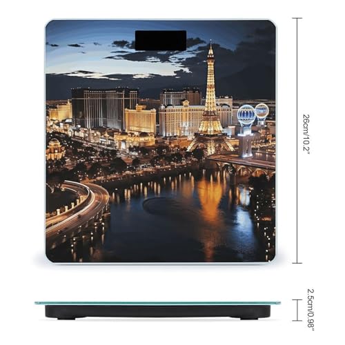 Balanzas Digitales para Baño Las Vegas Night View 180kg miniatura 2