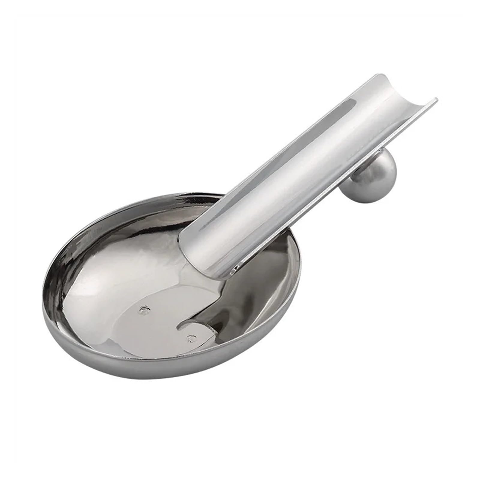 Ashtray Ceramic Metal,Cigar Ash Tray Stainless Steel Cigarette Stand Slot Single Tobacco