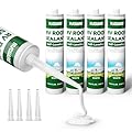 RVGUARD New RV Roof Sealant 4 Pack, Fast Self-Leveling Lap Sealant 10.3oz Waterproof & UV-Resistant, RV Sealant for Roof Repair Camper,Trailer, Easy to Use, Safe