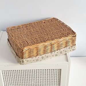 Storage basket,Woven handmade baskets for storage with liners,Rectangle storage bins for shelves,Closet,Organizing (Wicker) Storage basketWoven handmade baskets for storage with linersRectangle storage bins for shelvesClosetOrganizing Wicker