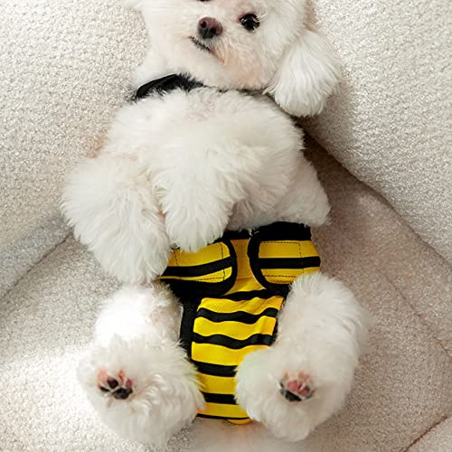 Image of Female Dog Sanitary Panties, Breathable Lightweight Puppy Menstrual Diaper Reusable Skin Friendly Cute for Summer (M (Recommended Weight 3.5‑7.5kg / 7.7‑16.5lb))