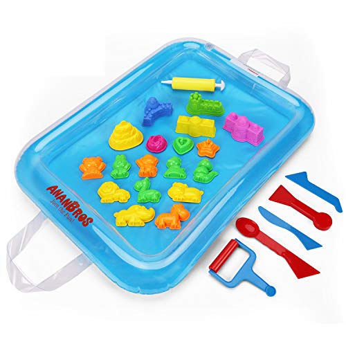 AnanBros 23 Pieces Beach Sand Toys Set, Sand Molds and Tools Kit Plus