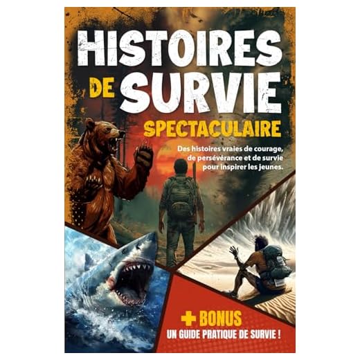 Histoires de survie spectaculaire pour esprits curieux: Des histoires vraies de courage, de persévérance et de survie pour inspirer les jeunes - Enfants et Ados