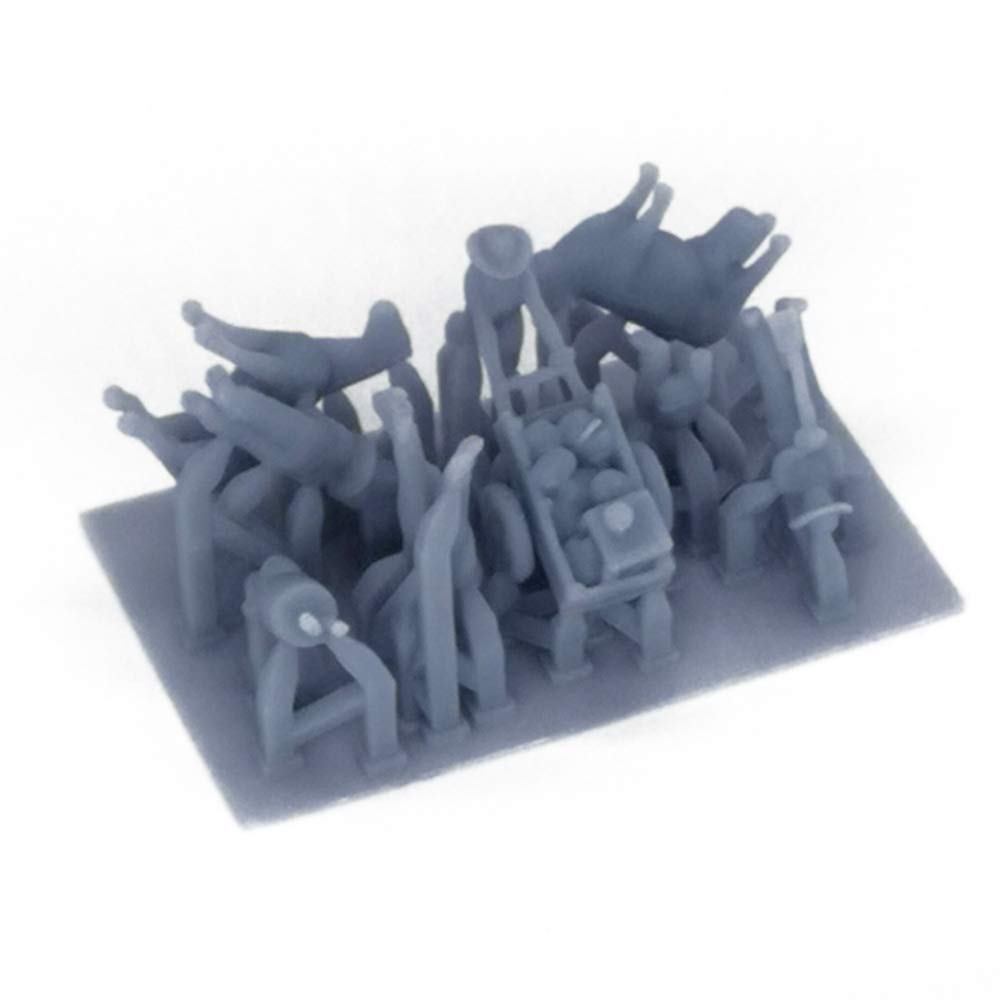 Outland Models Railroad Scenery Country Farmer Peasant Figure Set Z Scale 1:220